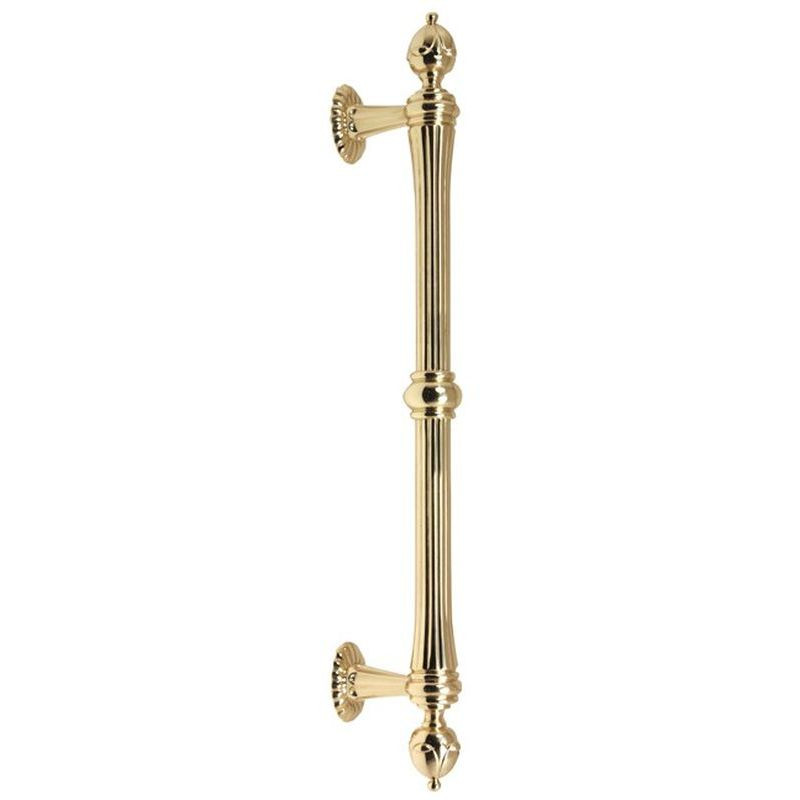 Alno Ornate D6929-12-PB Appliance Pull Traditional in Polished Brass