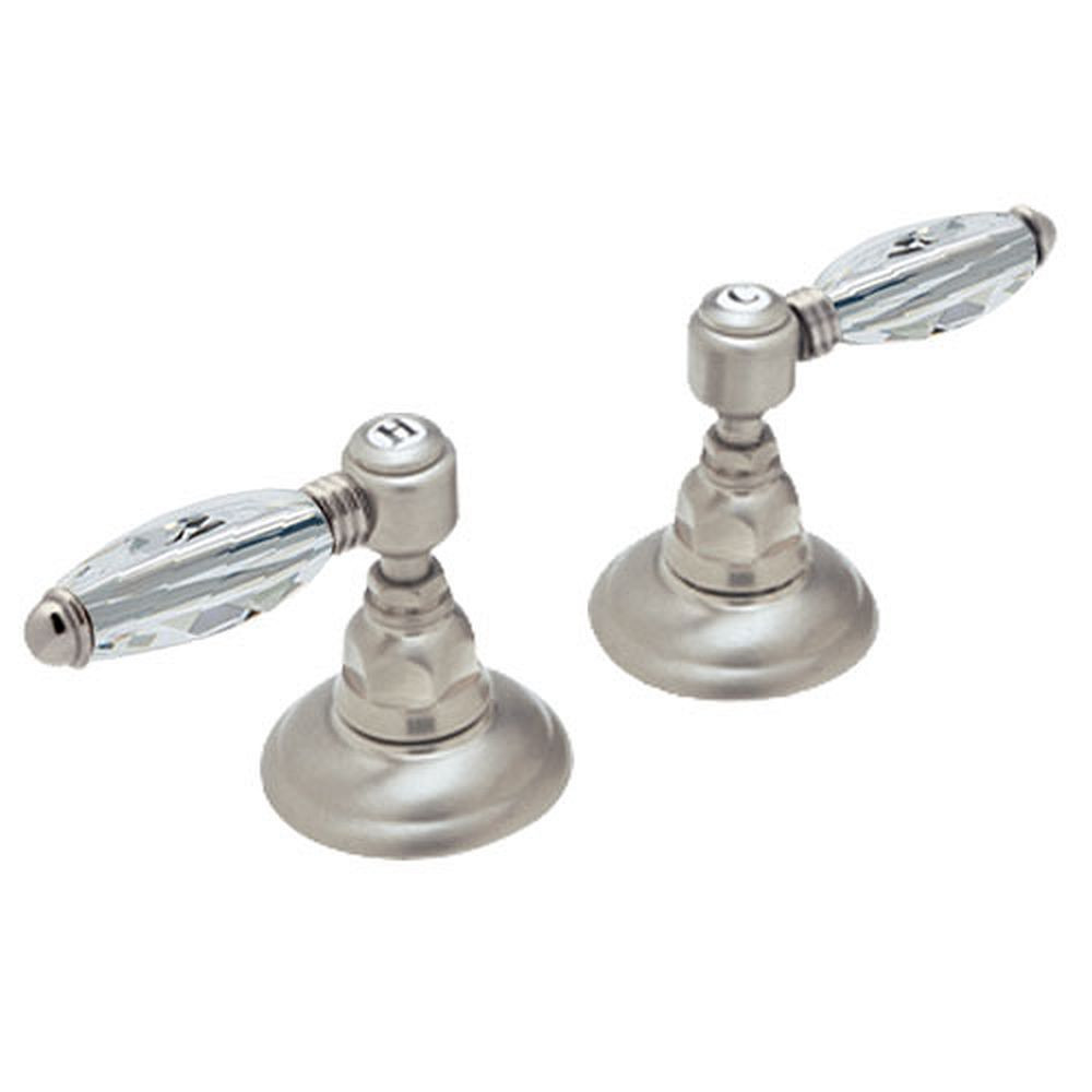 Rohl A1411LCSTN Pair of 1/2in Side valves in Satin Nickel