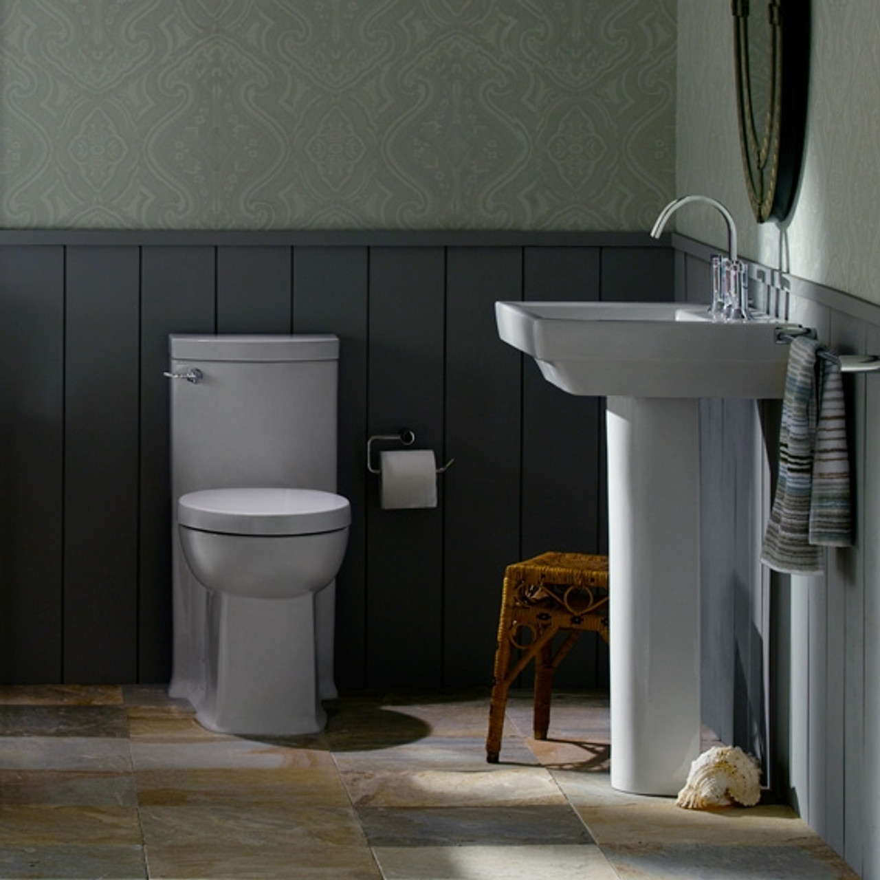 Elongated Right Height 1.28 GPF Toilet with Seat and 12-in Rough-In