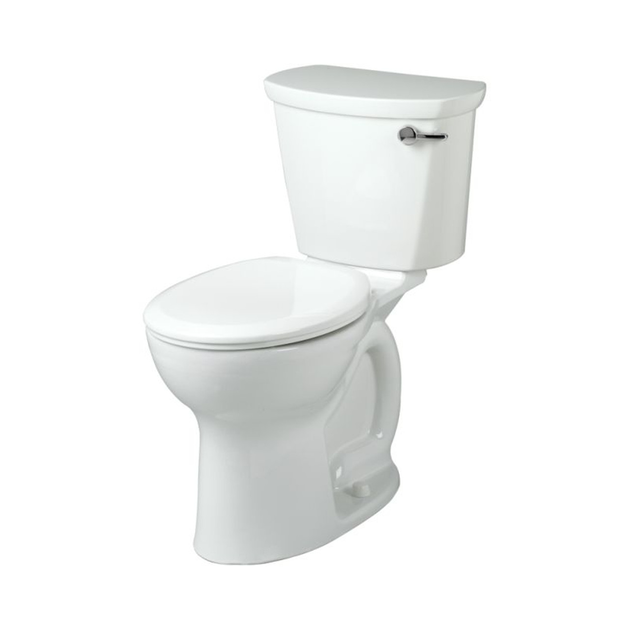 Right-Height Two Piece Round Front 1.28 GPF Toilet with 12-in Rough-In