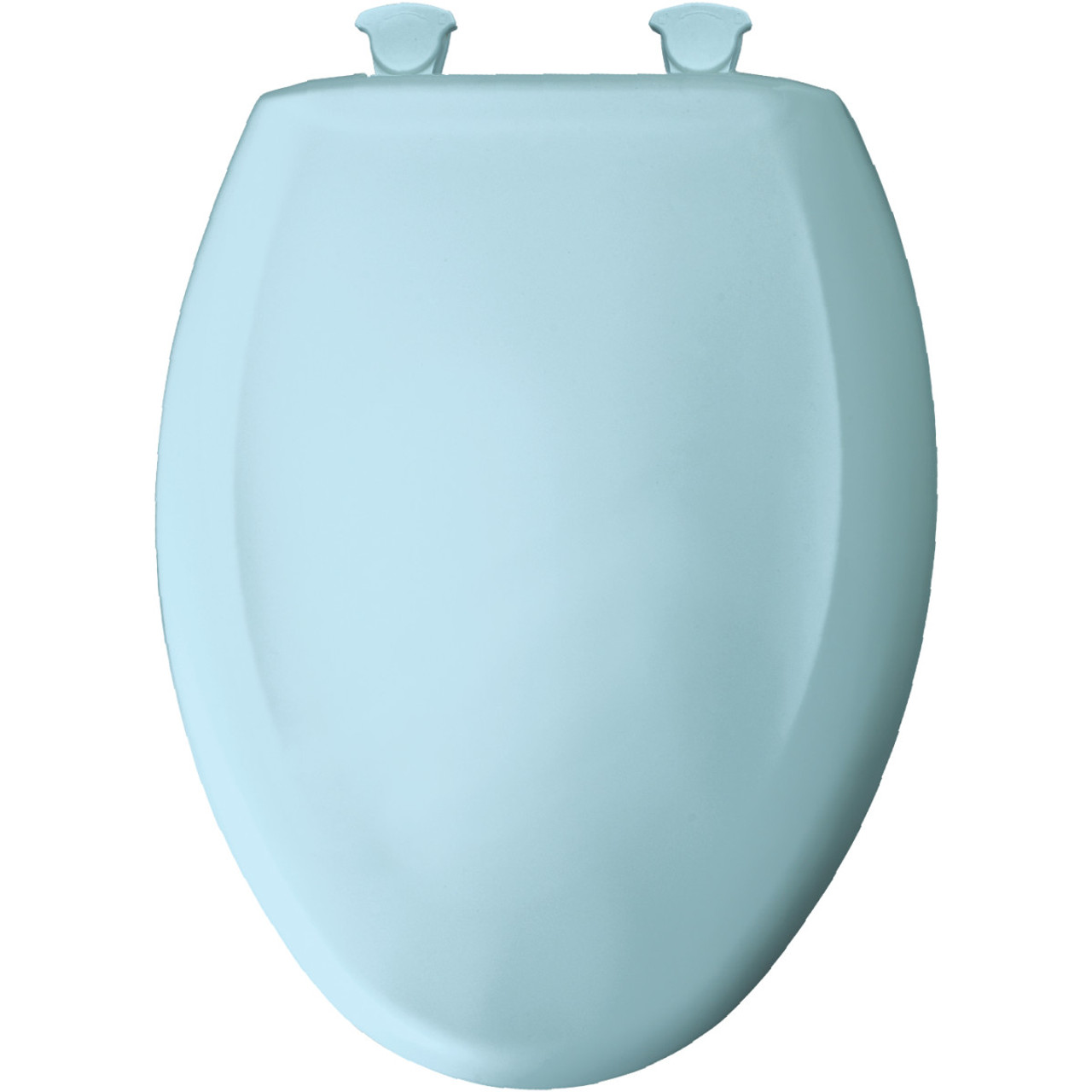 Plastic Elongated Slow-Close Toilet Seat in Dresden Blue Plastic Elongated Slow-Close Toilet Seat in Dresden Blue