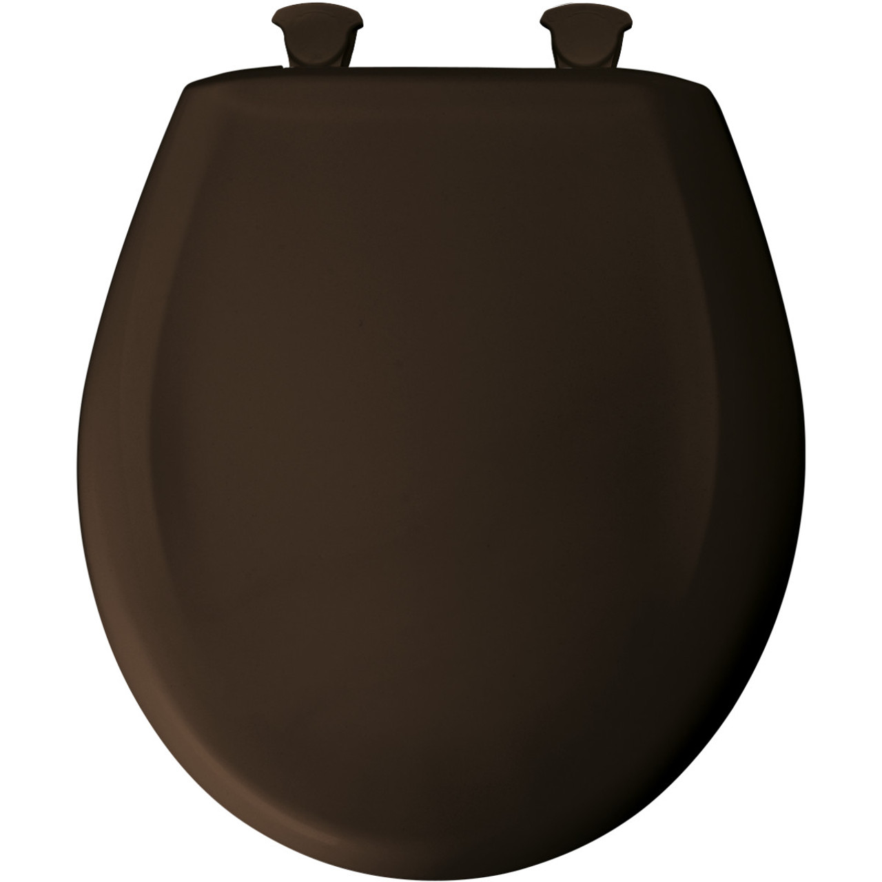 Plastic Round Slow-Close Toilet Seat in Espresso Brown Plastic Round Slow-Close Toilet Seat in Espresso Brown