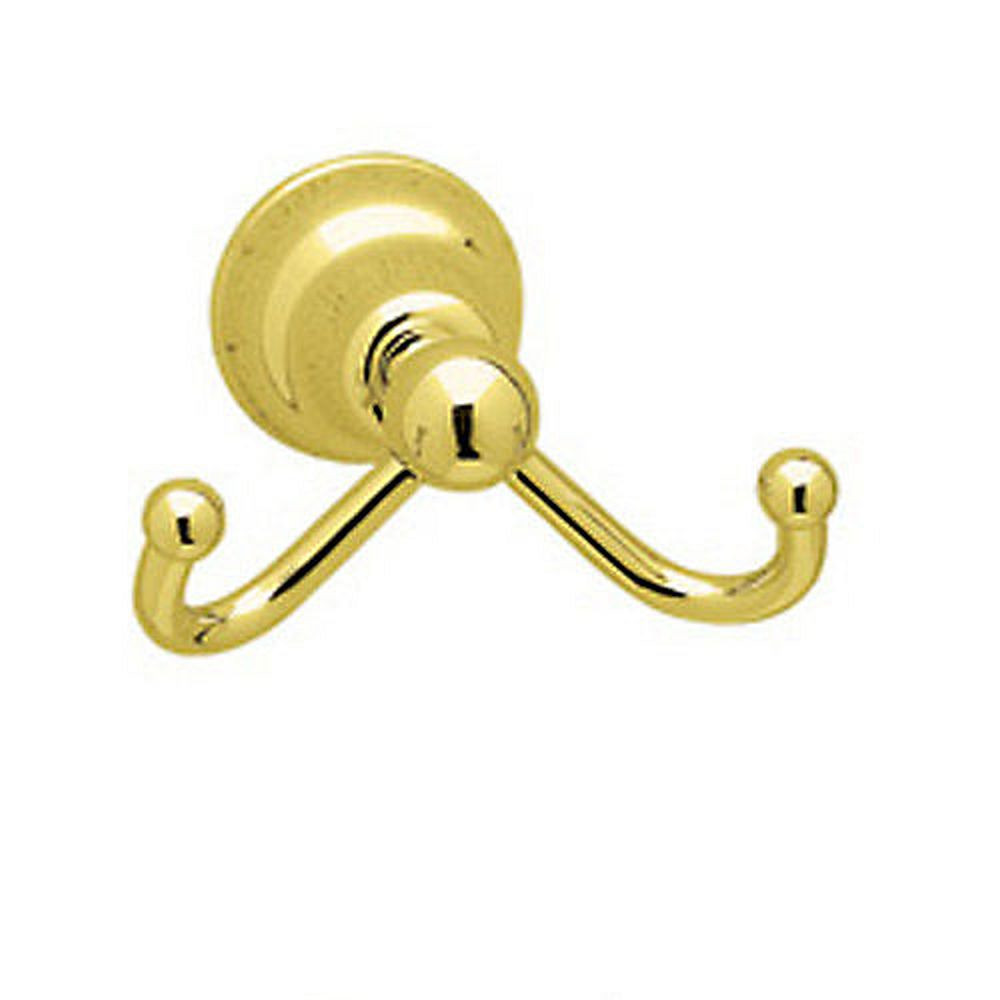 Rohl CIS7DIB Double Hook Robe Hook in Inca Brass