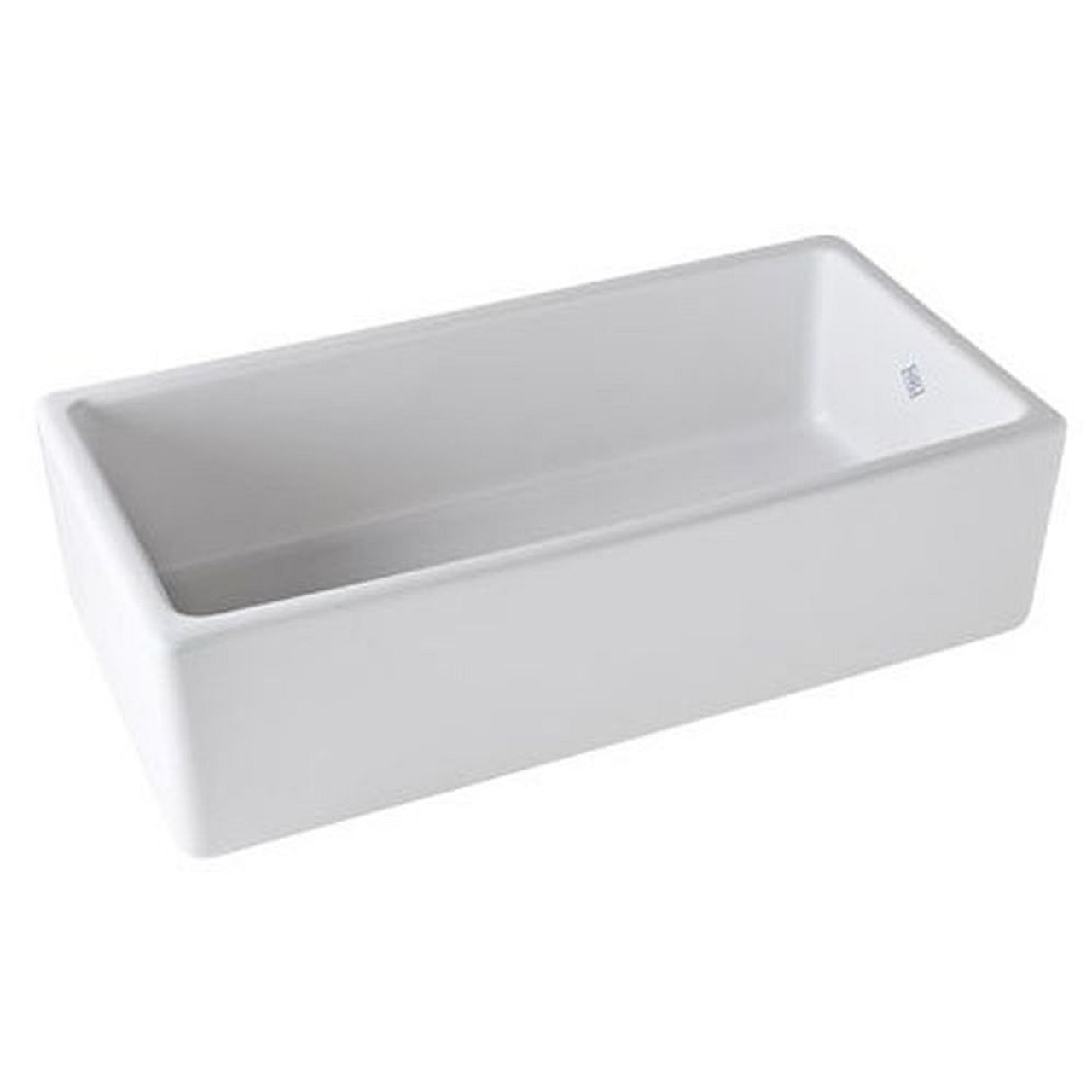 36in Handcrafted, Single-Basin, Fireclay, Apron-Front Farmhouse Kitchen Sink in White 36in Handcrafted, Single-Basin, Fireclay, Apron-Front Farmhouse Kitchen Sink in White