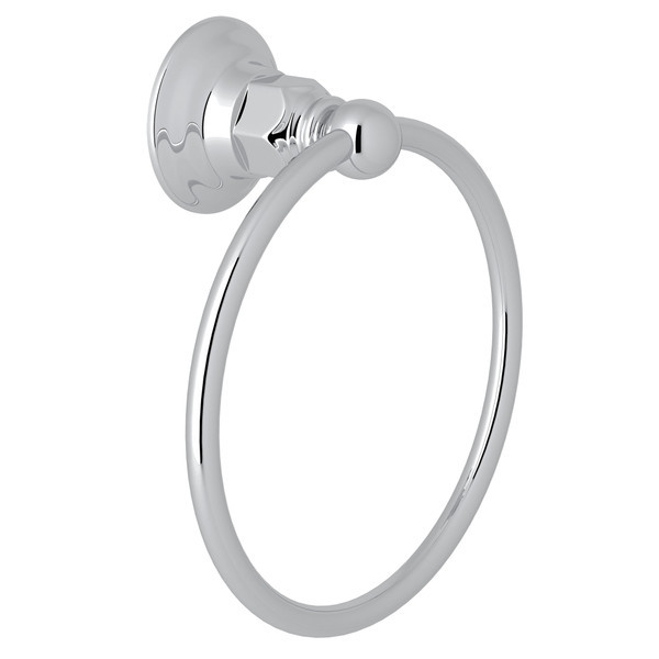 Rohl ROT4APC Wall Mount Towel Ring, Polished Chrome
