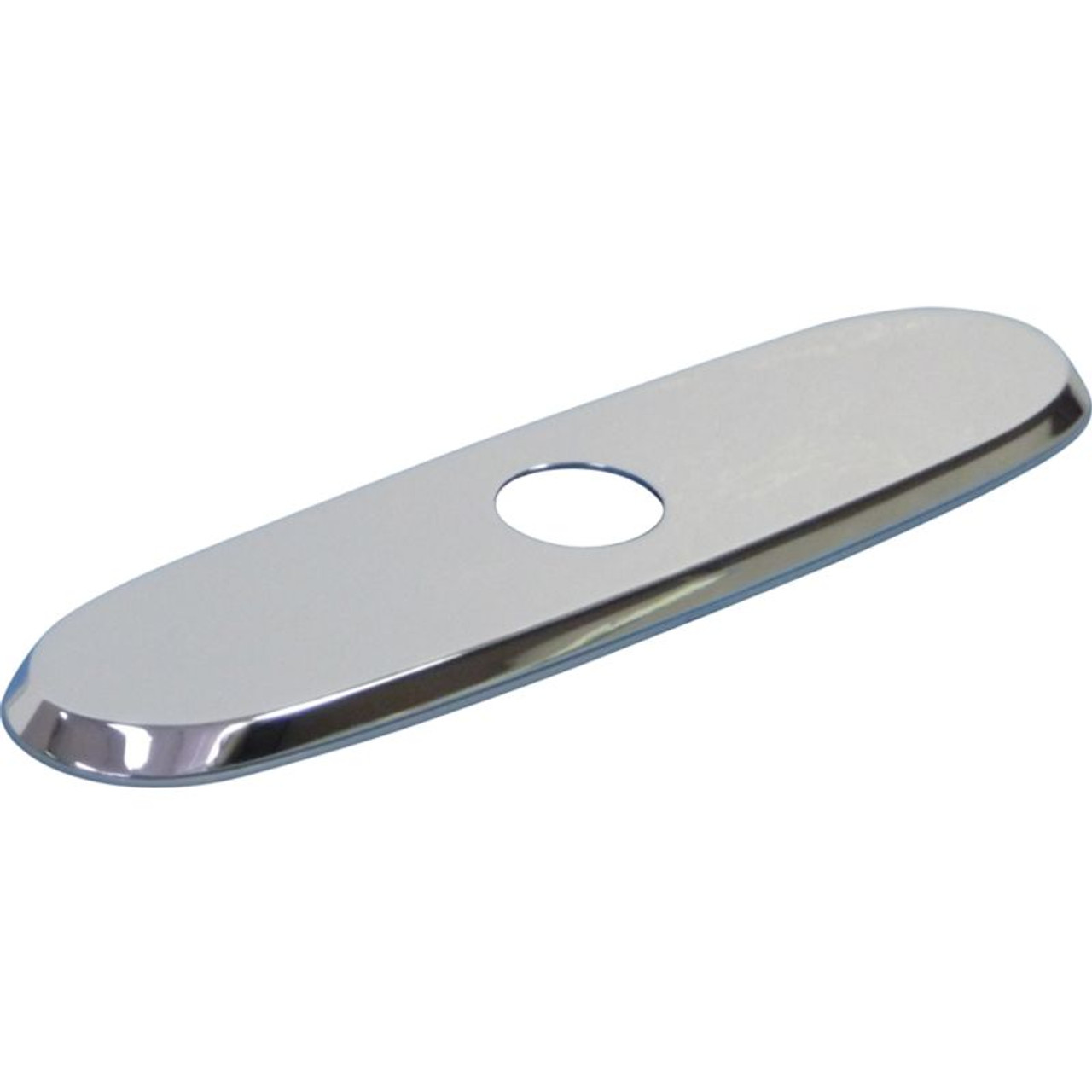 3-Hole Escutcheon Plate in Antique Steel