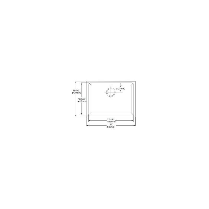 Single Bowl Undermount Sink in Mocha