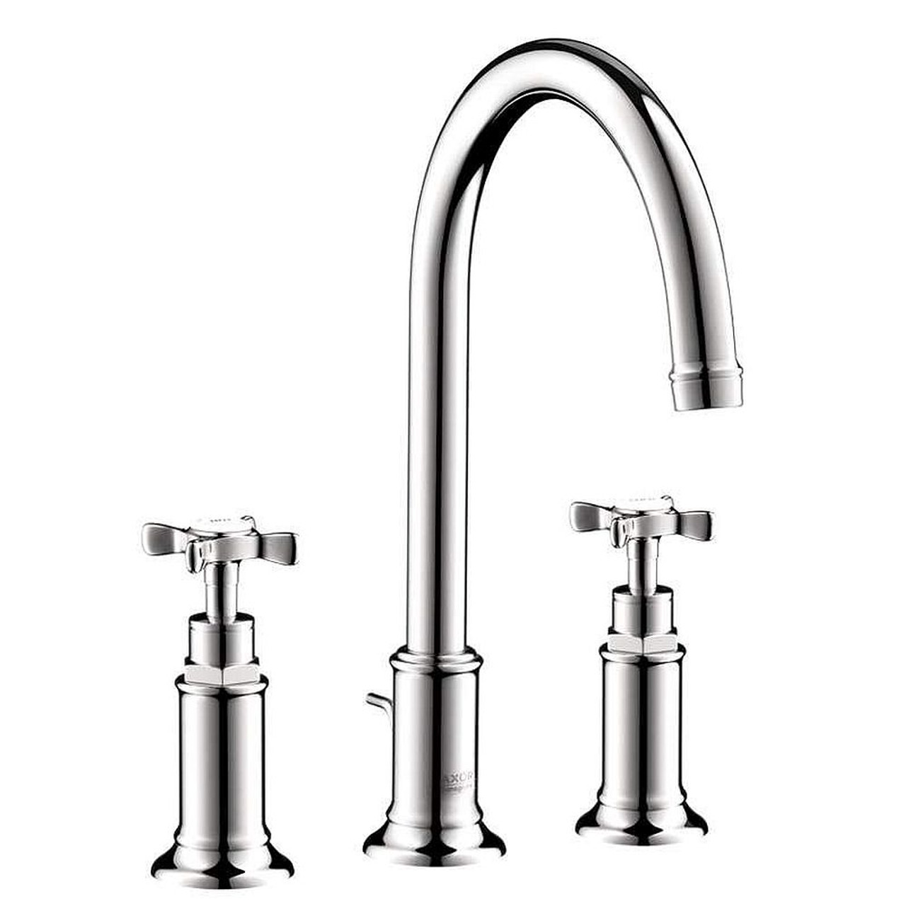 Bathroom Faucet Widespread Faucet with Cross Handles in Chrome
