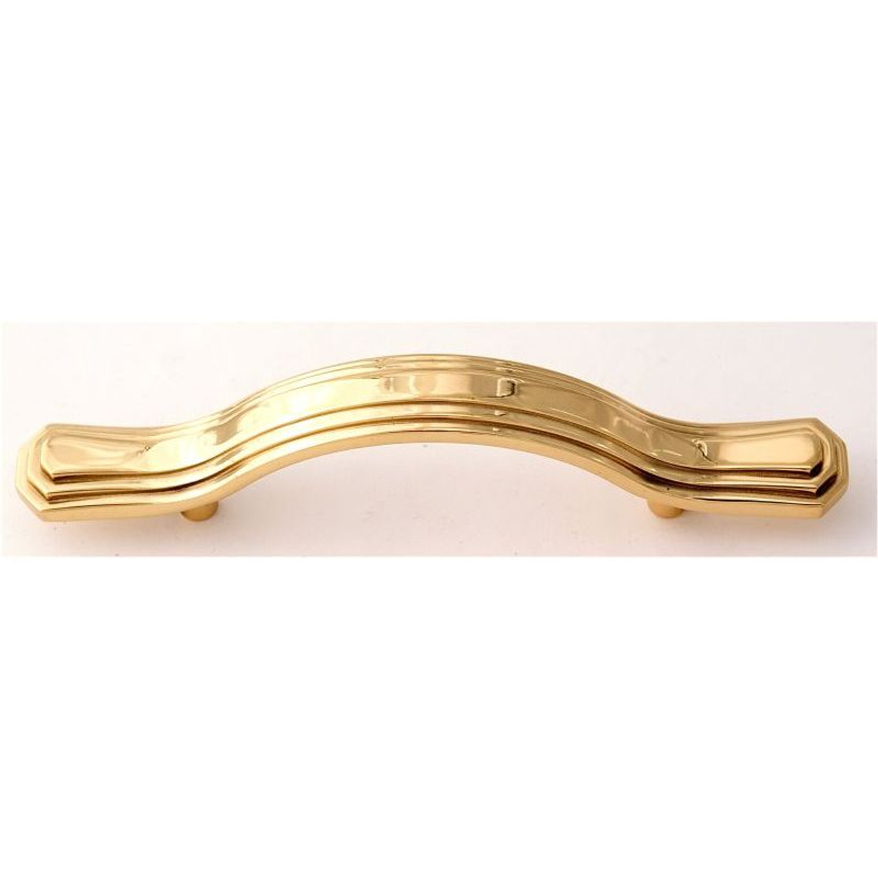 Alno Geometric A1516-3-PB Pull Transitional in Polished Brass