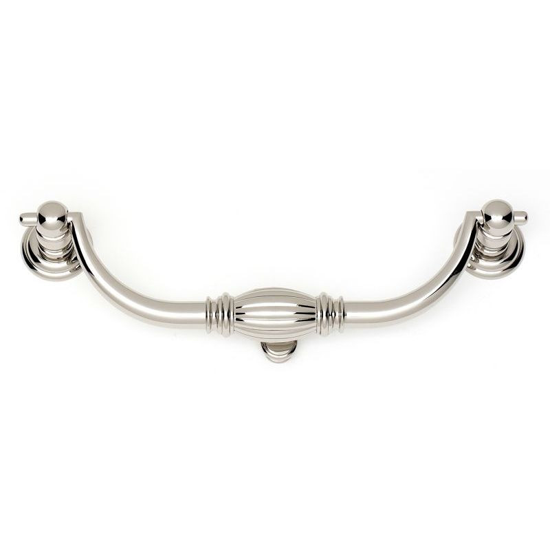 Alno Tuscany A233-6-PN Bail Pull Traditional in Polished Nickel