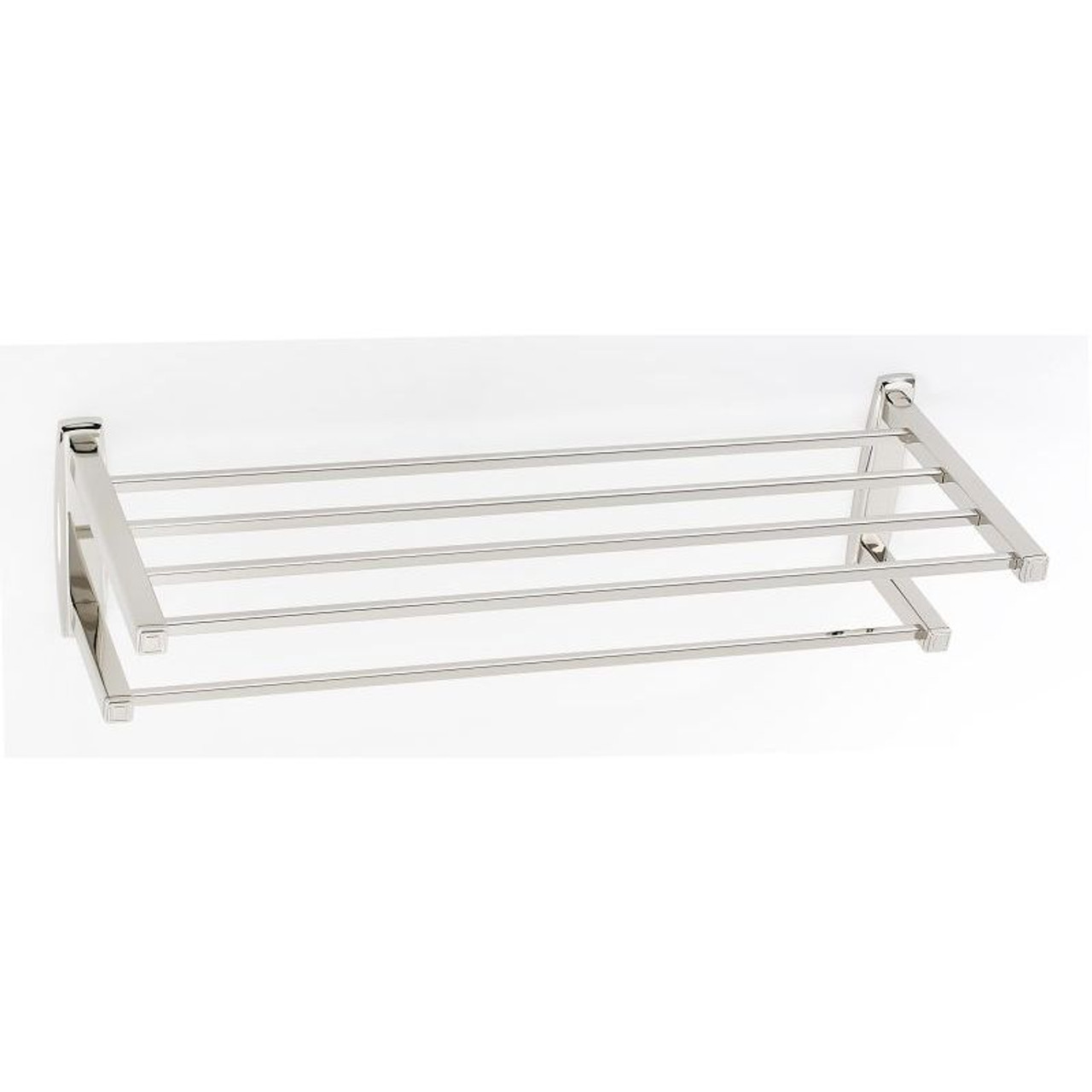 Alno Cube A6526-24-PN Modern Towel Rack in Polished Nickel