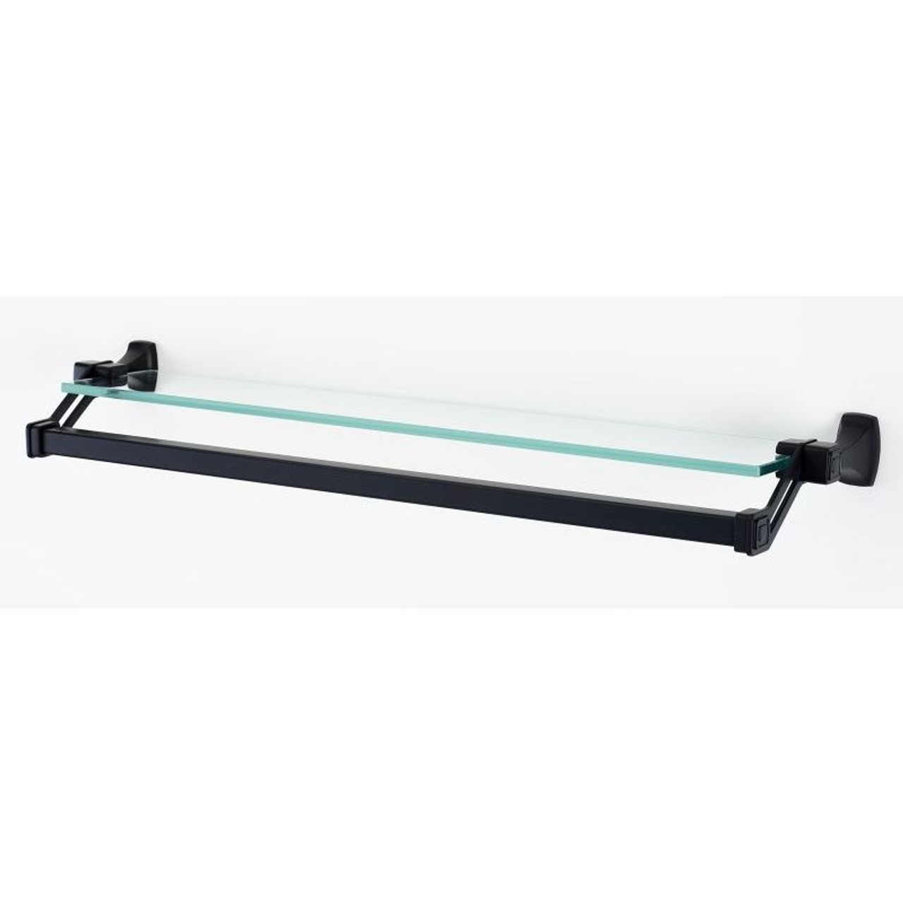 Alno Cube A6527-25-BRZ Modern Towel Bar in Bronze