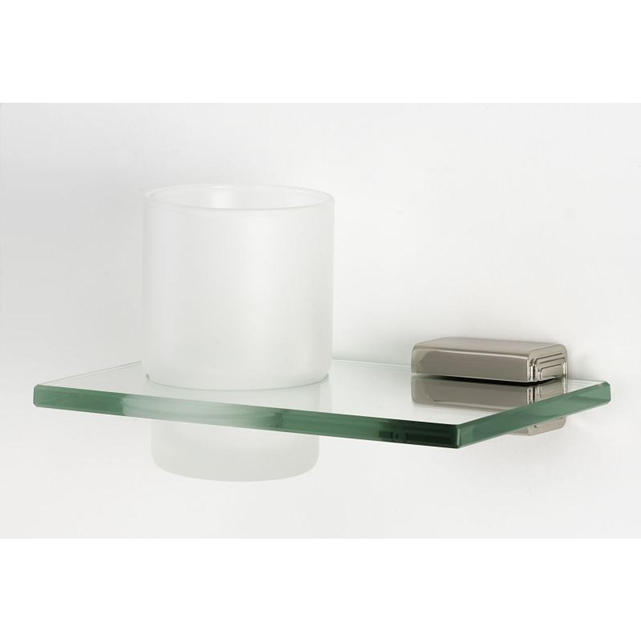 Alno Cube A6570-PN Modern Tumbler Holder 6-11/16-in in Polished Nickel