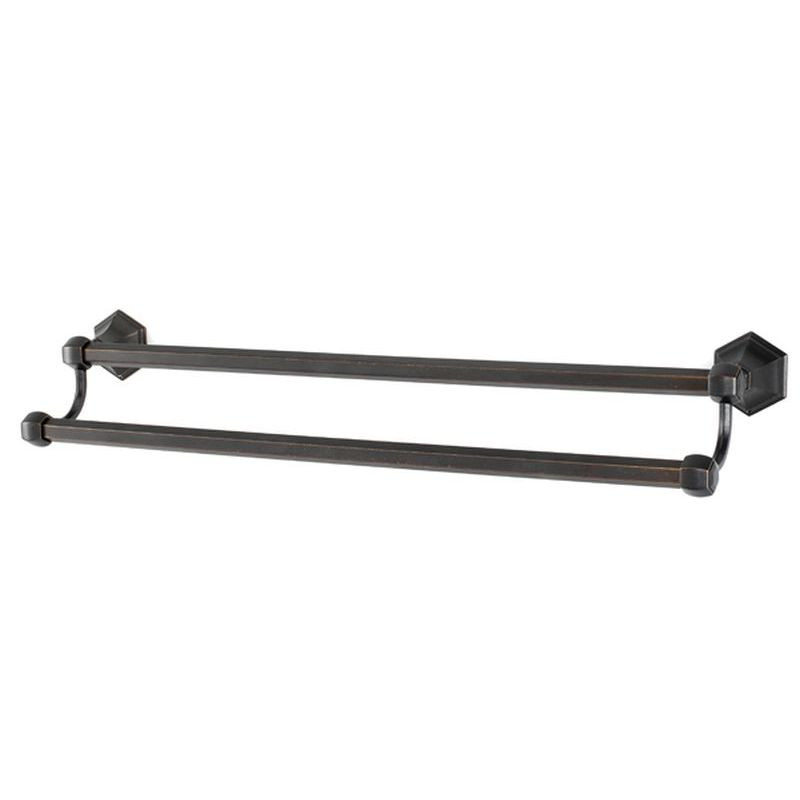 Alno Nicole A7725-24-BARC Double Towel Bar Traditional in Barcelona
