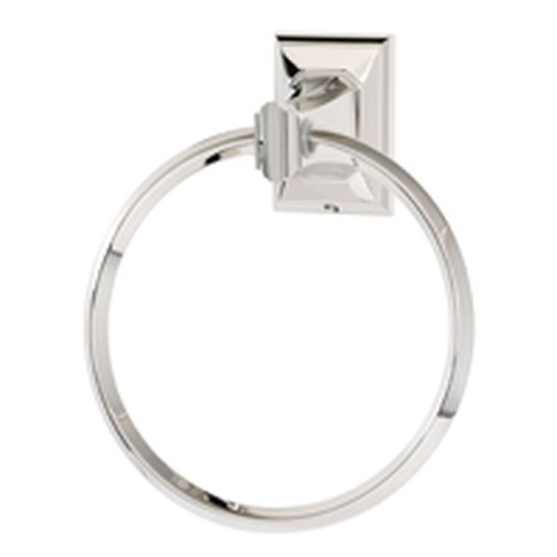 Towel Ring Transitional 6-in in Polished Nickel
