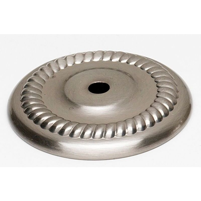 Backplate Traditional 1-1/2-in in Satin Nickel