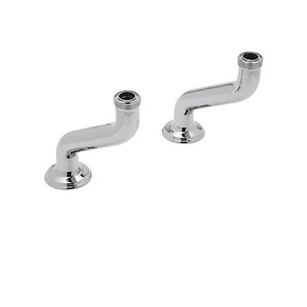 Extended Deck Pillar Unions in Polished Chrome