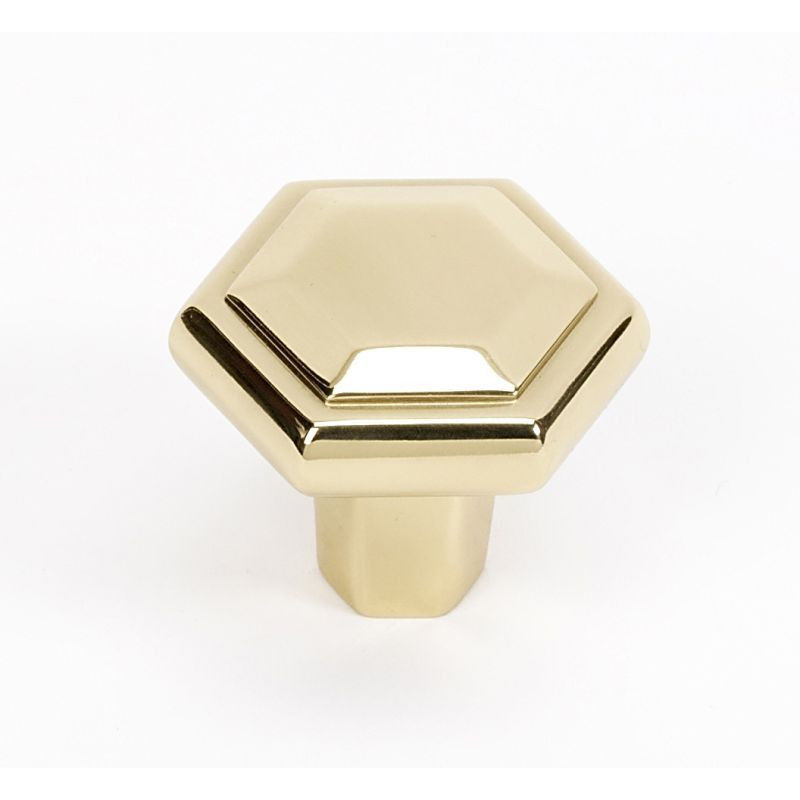 Knob Modern 1-1/2-in in Polished Brass
