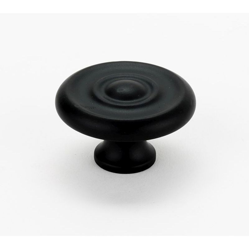 Alno Rope A817-45-MB Knob Traditional 1-3/4-in in Matte Black