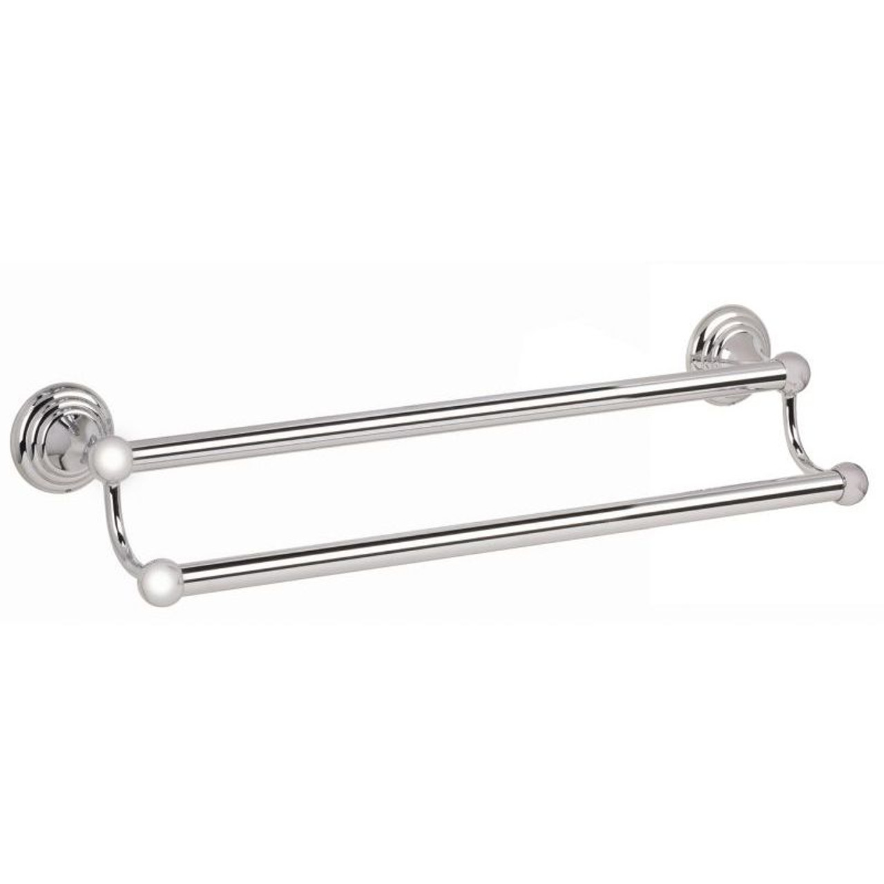Alno Embassy A9025-24-PN Double Towel Bar Traditional in Polished Nickel