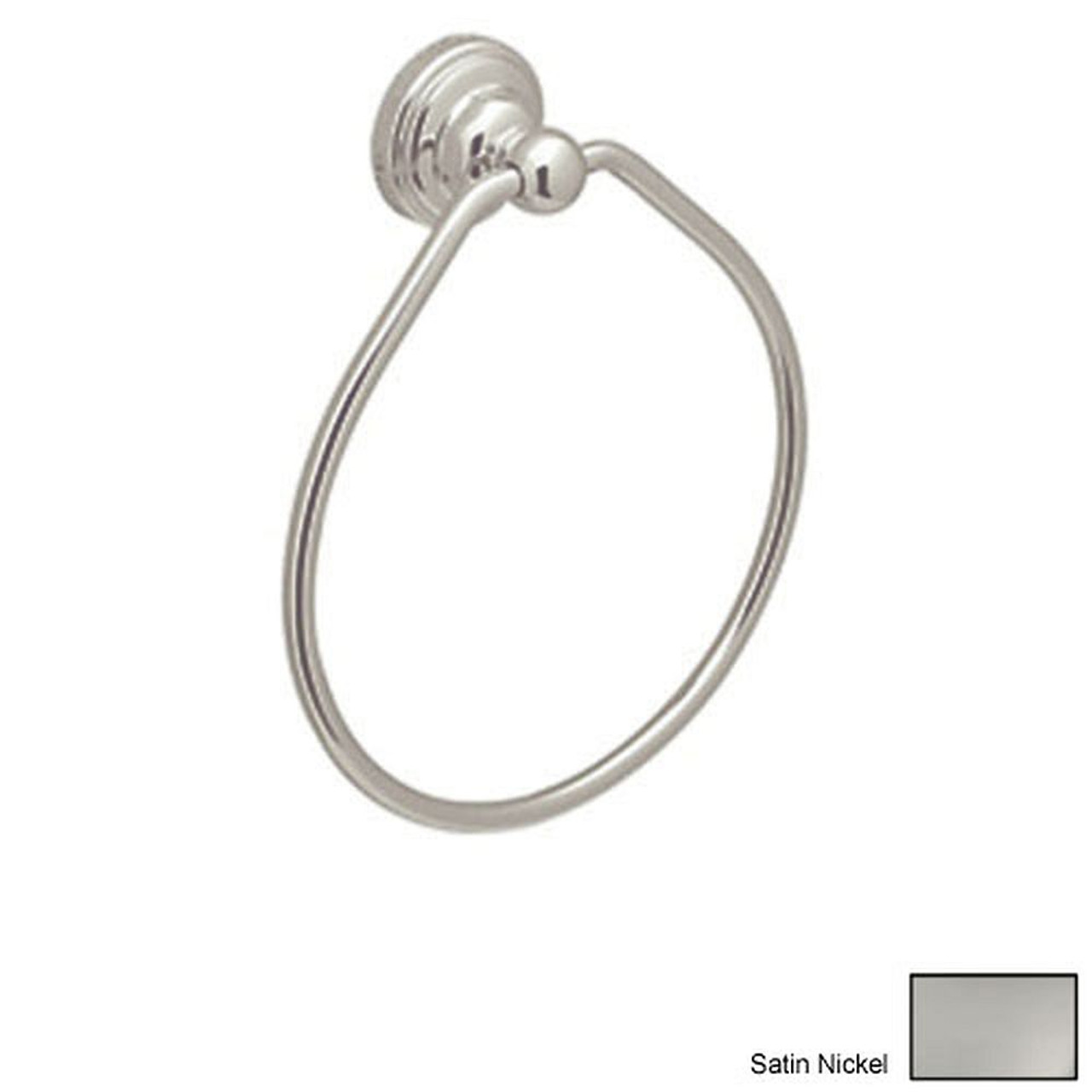 6in Towel Ring in Satin Nickel