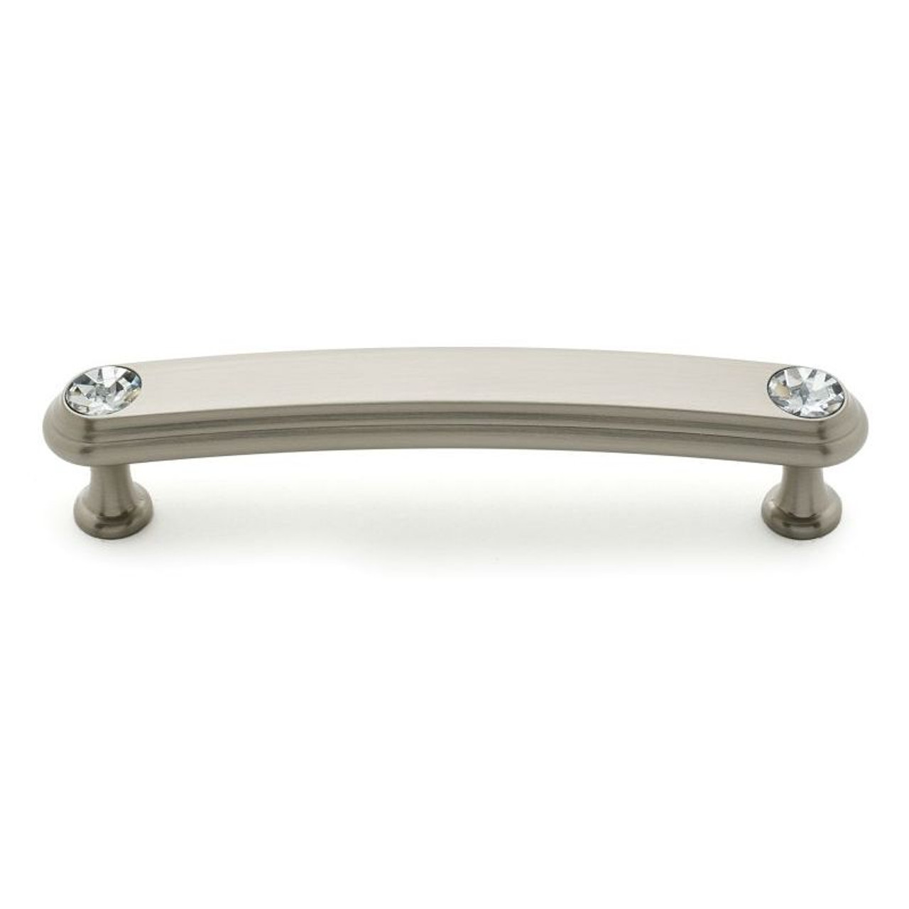 Alno Crystal C211-4-SN Pull Traditional in Satin Nickel