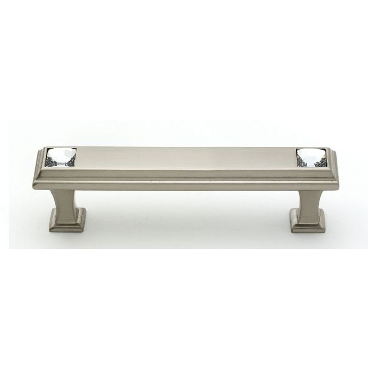 Alno Crystal C213-35-SN Pull Traditional in Satin Nickel