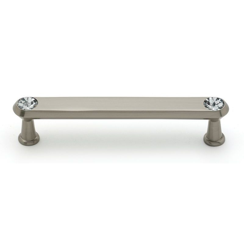 Alno Crystal C214-4-SN Pull Traditional in Satin Nickel