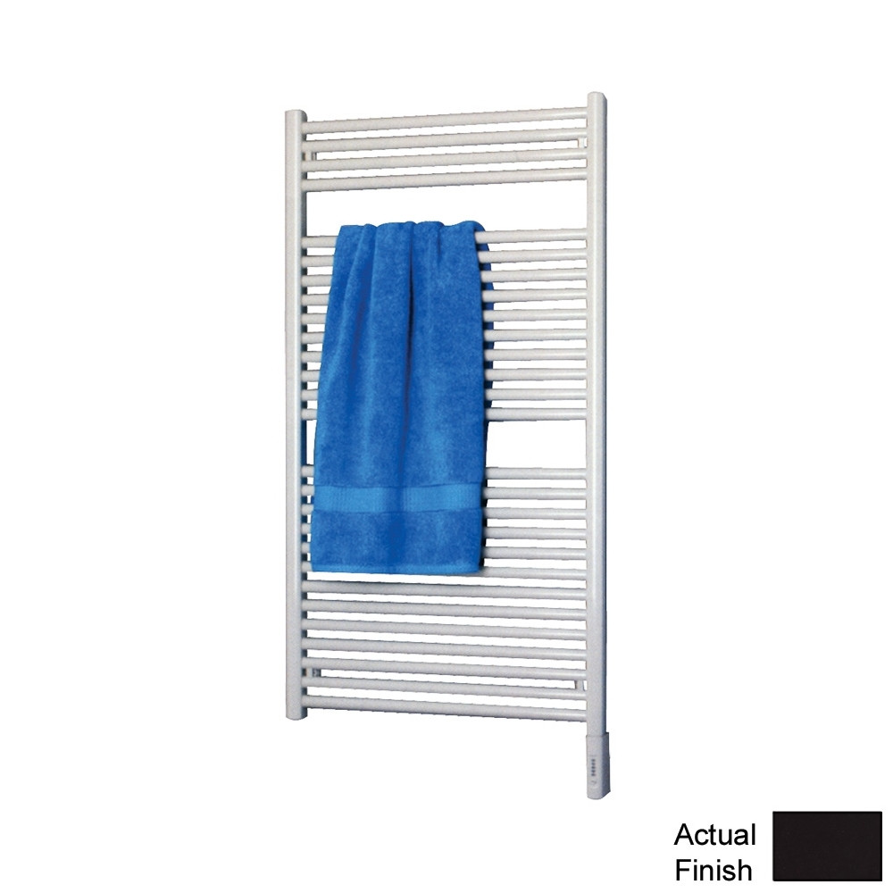 Electric Towel Radiator Plug-In 46-in H x 30-in W Gray Brown