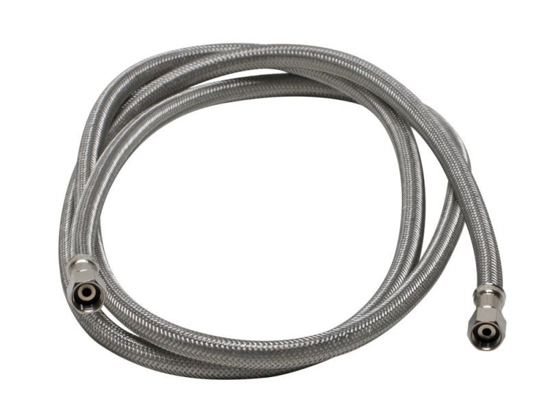 Braided Stainless Steel 7-ft Ice Maker Connector with 1/4-in Compression Thread x 1/4-in Compression Thread