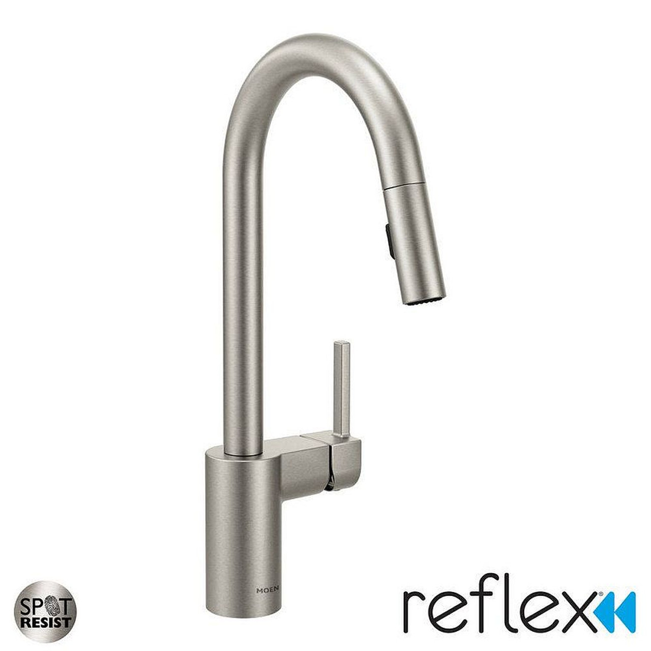 Moen 7565SRS Single Handle Pulldown Kitchen Faucet in Spot Resist Stainless