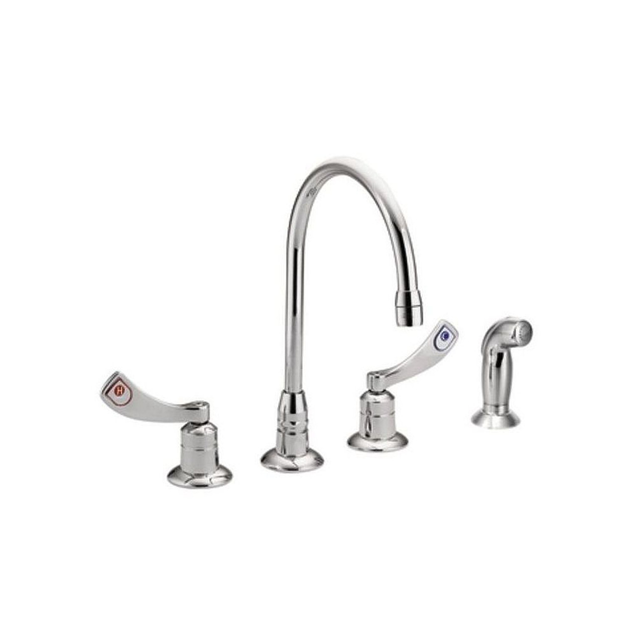 Moen 8244 Double Handle Kitchen Faucet in Chrome