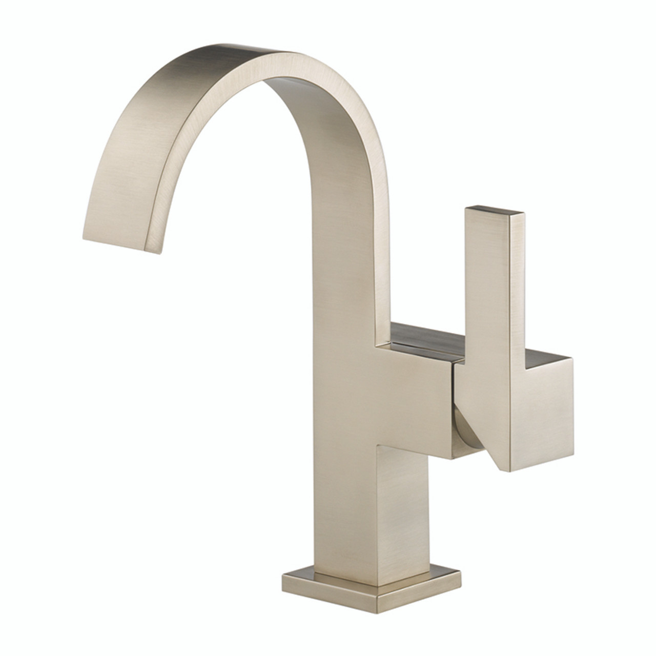 Single-Hole Lavatory Faucet in Brushed Nickel