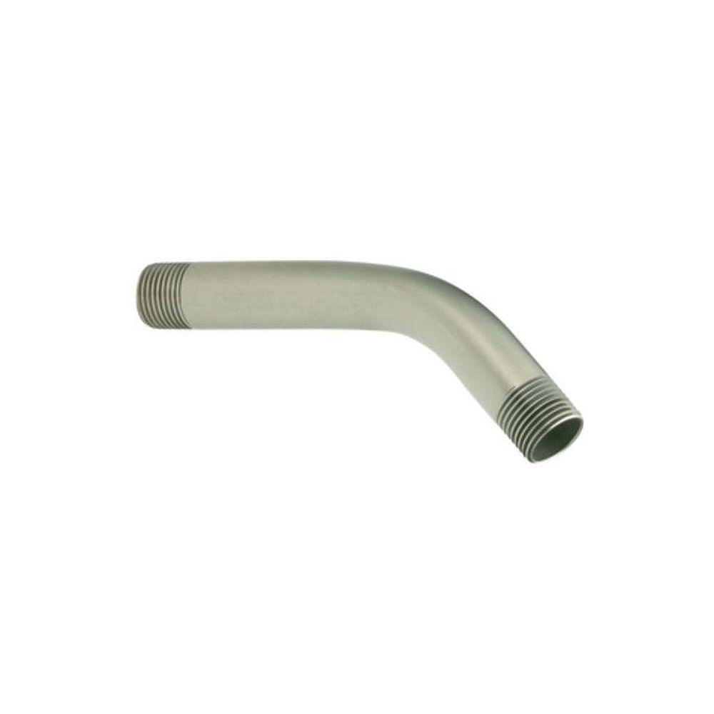 6in Shower Arm with 1/2in Connection in Brushed Nickel