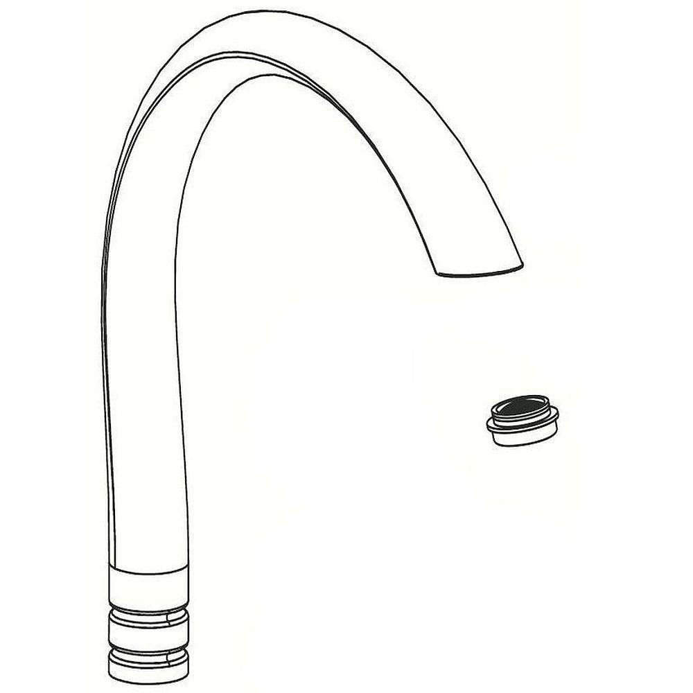 Spout Kit for Kitchen Faucets in Chrome