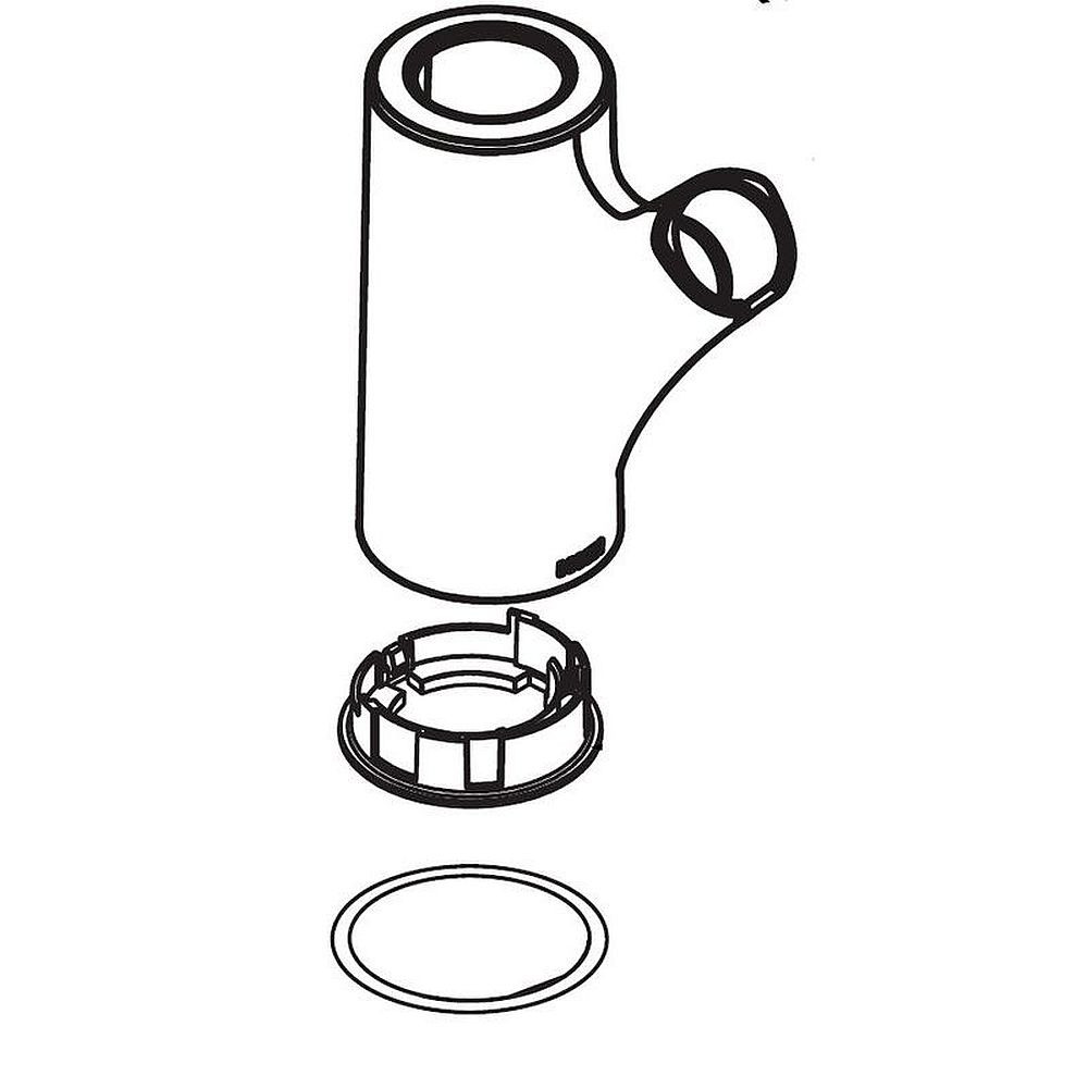 Spout Receptor Kit for Single Handle Kitchen Faucet in Glacier