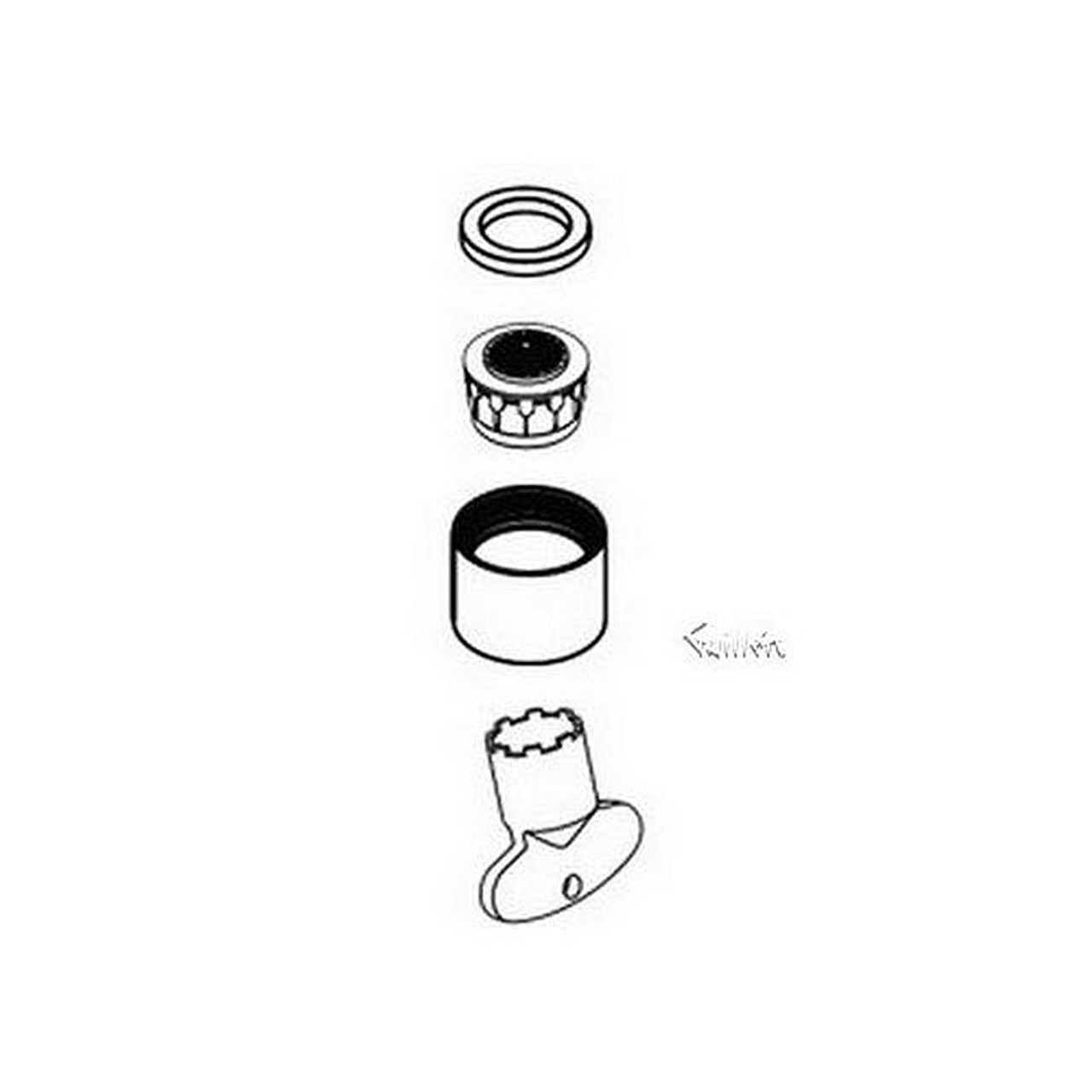 Moen 141008 Replacement Aerator Kit in Chrome