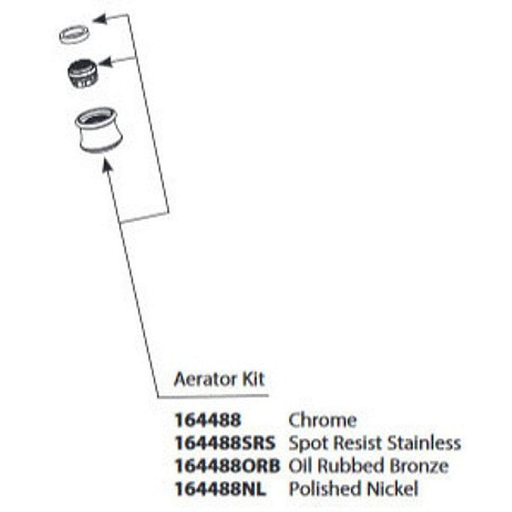 Replacement Aerator Kit in Chrome
