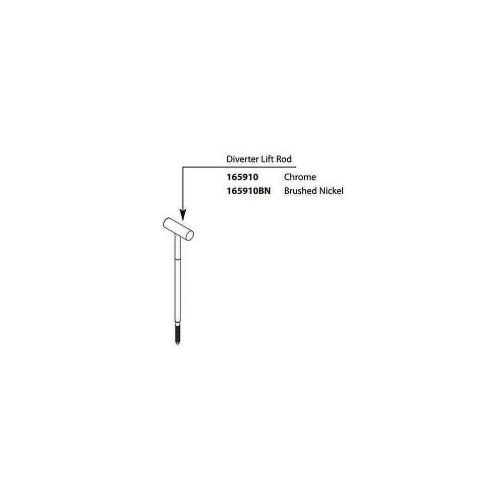 Replacement Lift Rod Kit in Chrome