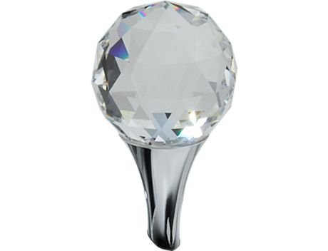 Crystal Finial for Vessel Lavatory Faucets in Polished Chrome