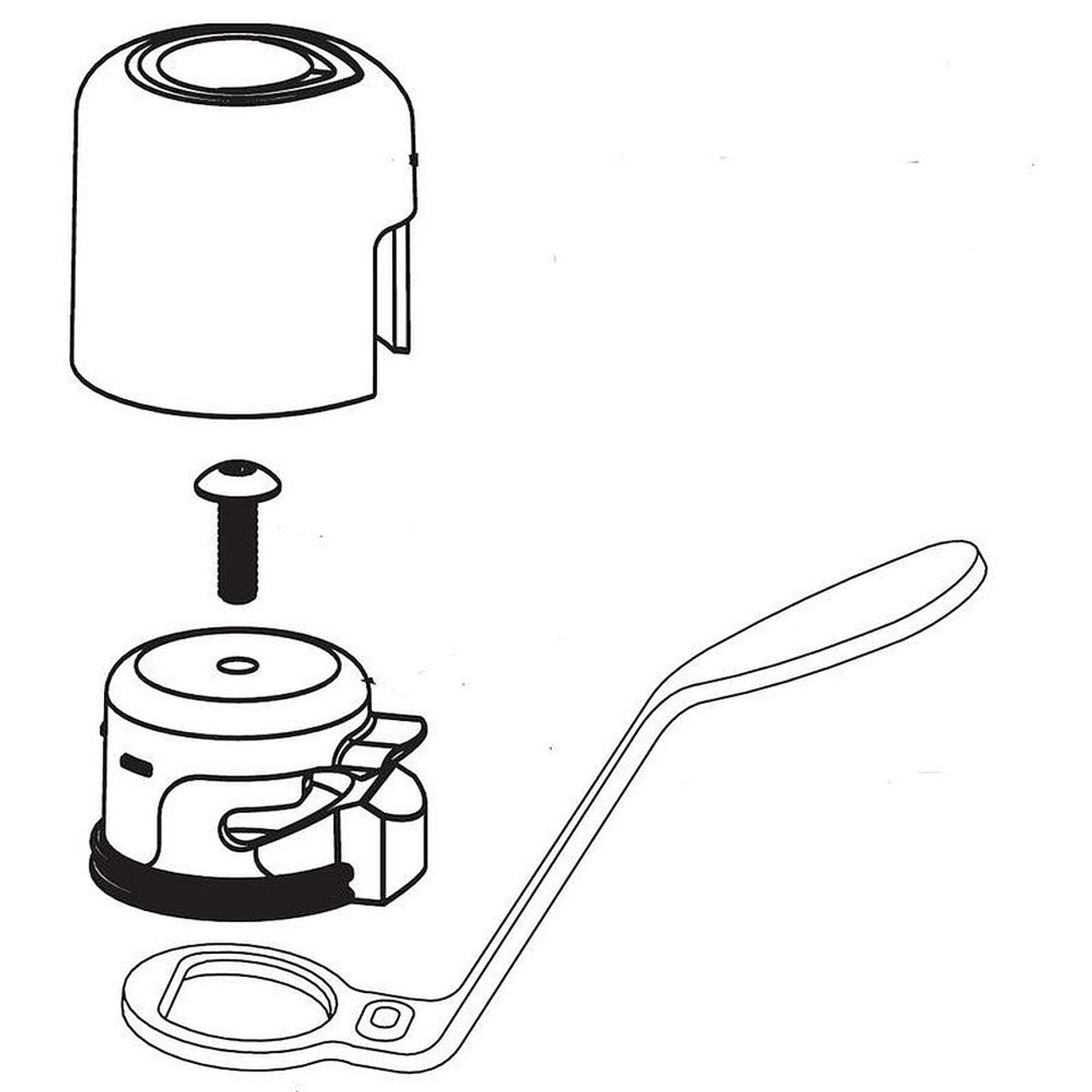 Moen 93971 Handle Kit in Chrome