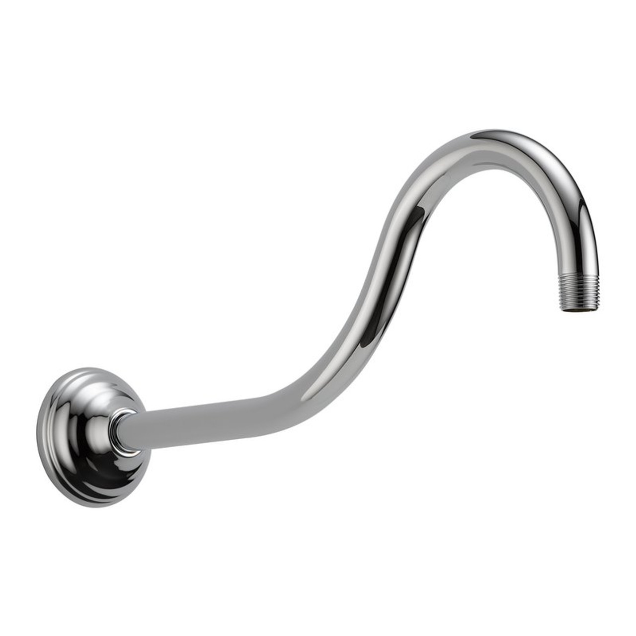 16in Shower Arm and Flange in Polished Chrome 16in Shower Arm and Flange in Polished Chrome