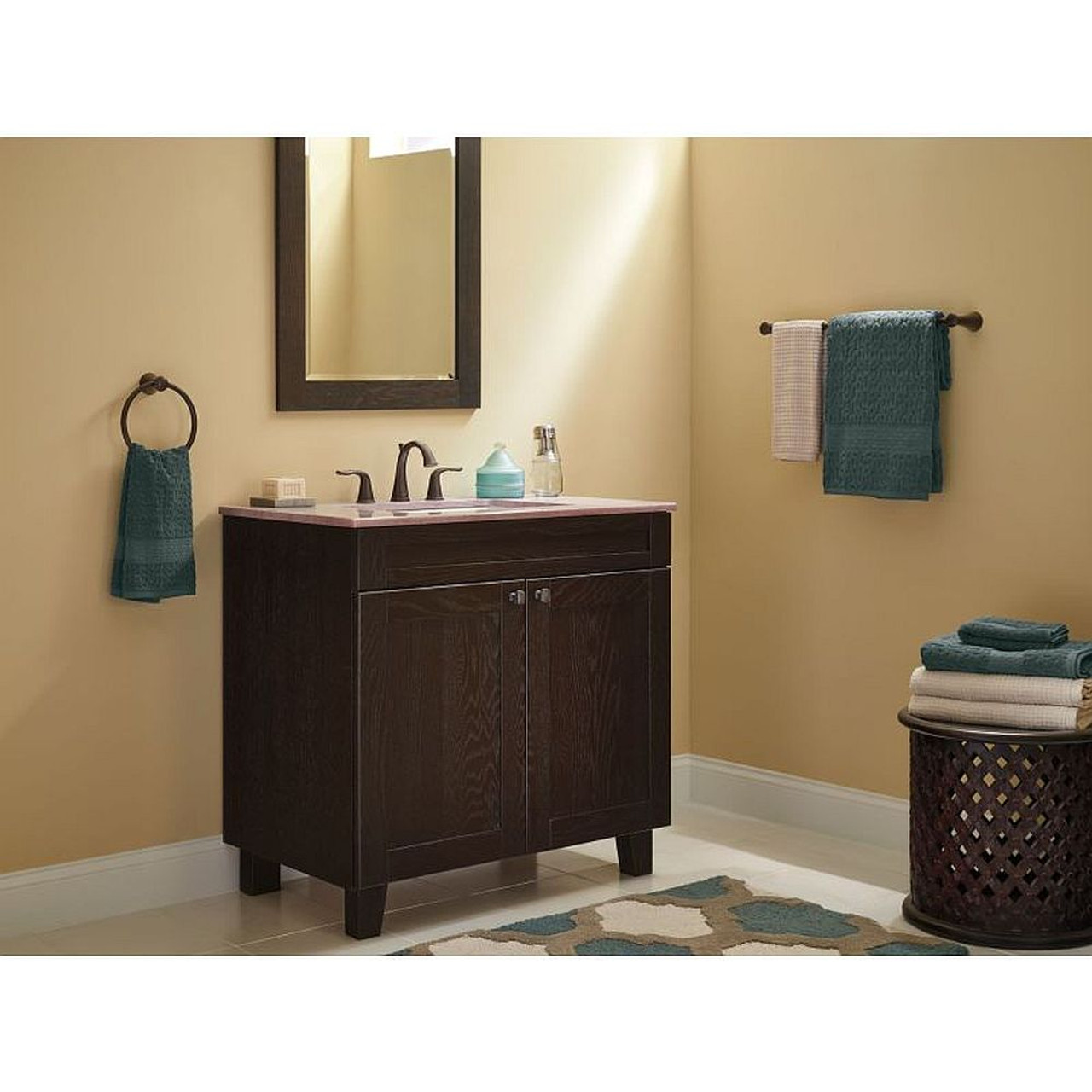 Delta 3538-RBMPU-DST Two Handle Widespread Lavatory - Metal Pop-Up in Venetian Bronze