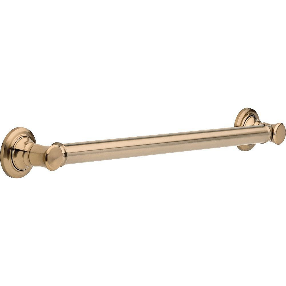 Traditional Decorative ADA Grab Bar - 24in in Champagne Bronze
