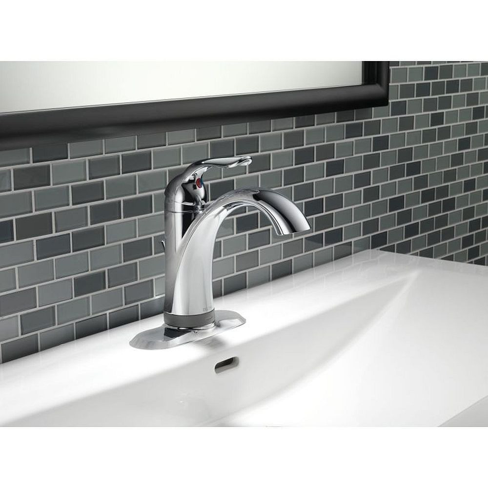Single Handle Lavatory Faucet with Touch2O.xt Technology in Polished Chrome