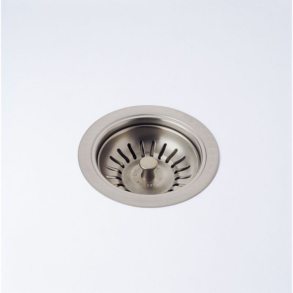 Kitchen Sink Flange and Strainer in Brilliance Stainless