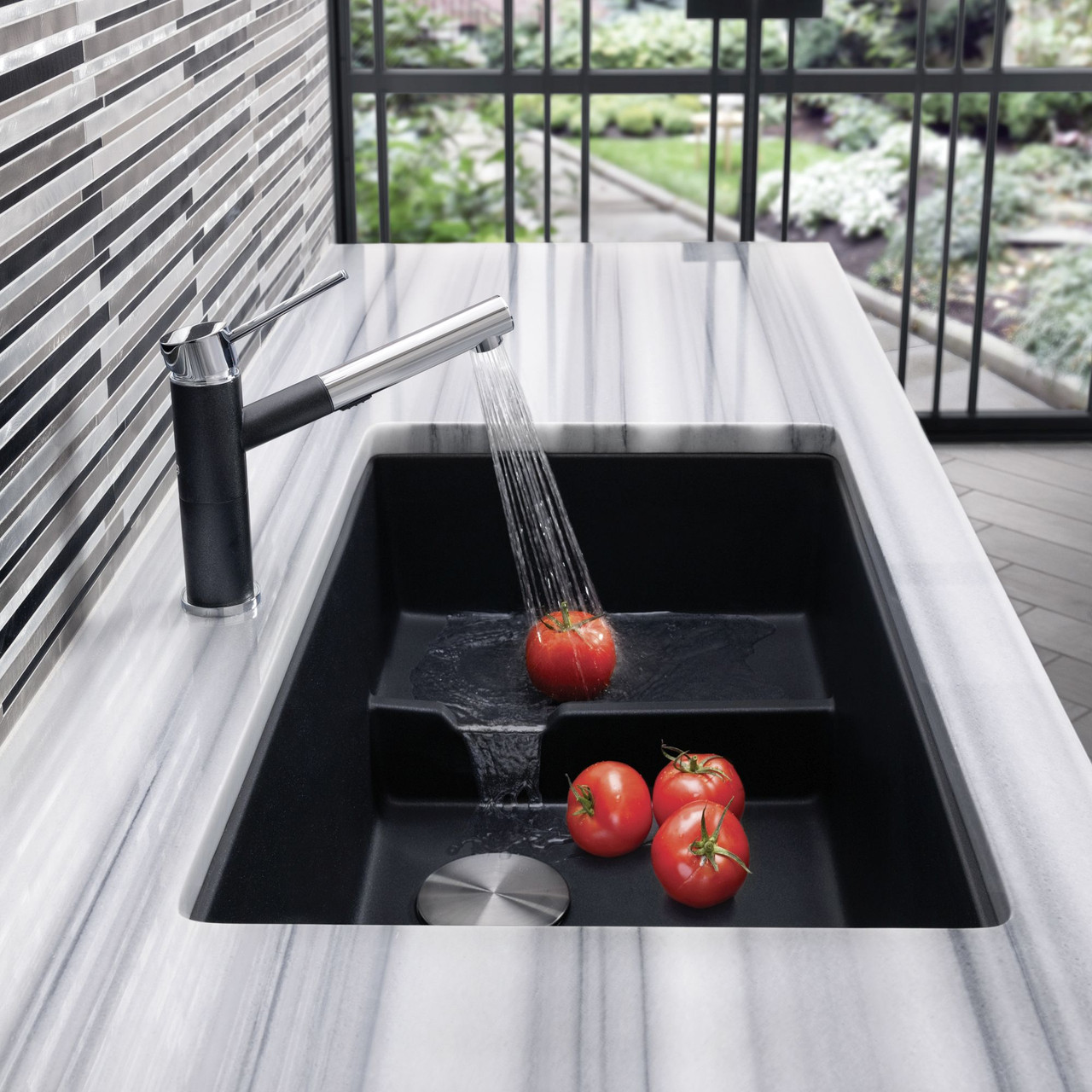 18.125-In X 28.75-In Single-Basin Granite Undermount Residential Kitchen Sink in Anthracite 18.125-In X 28.75-In Single-Basin Granite Undermount Residential Kitchen Sink in Anthracite