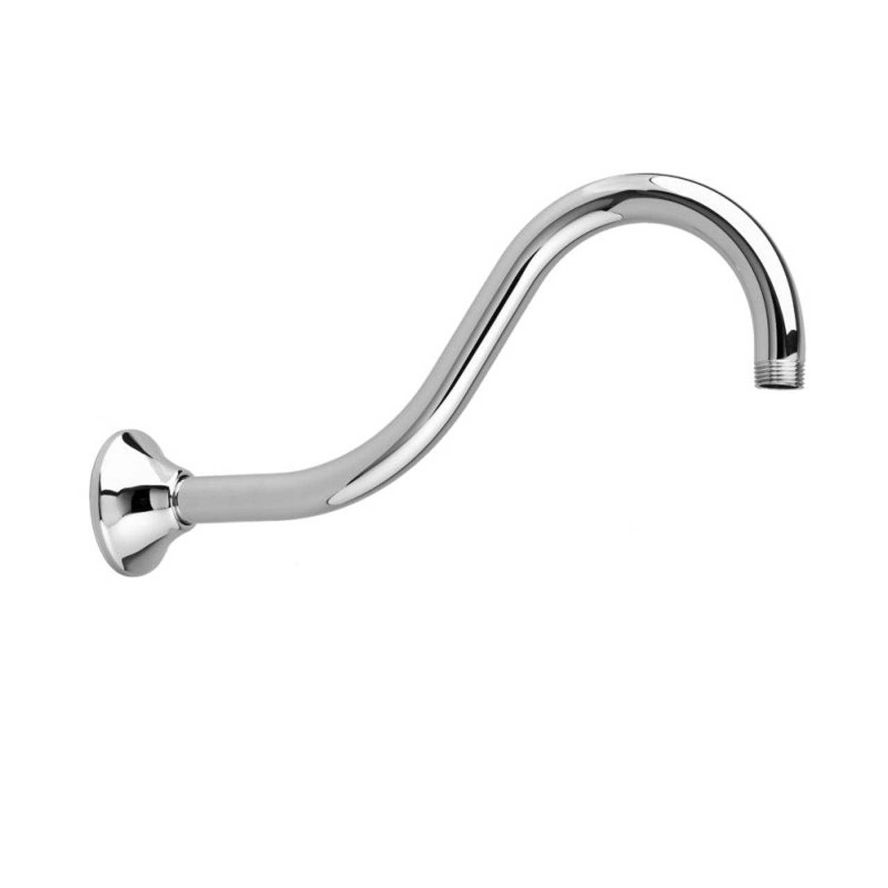 12-in Wall-Mount Shepherd's Hook Shower Arm in Chrome