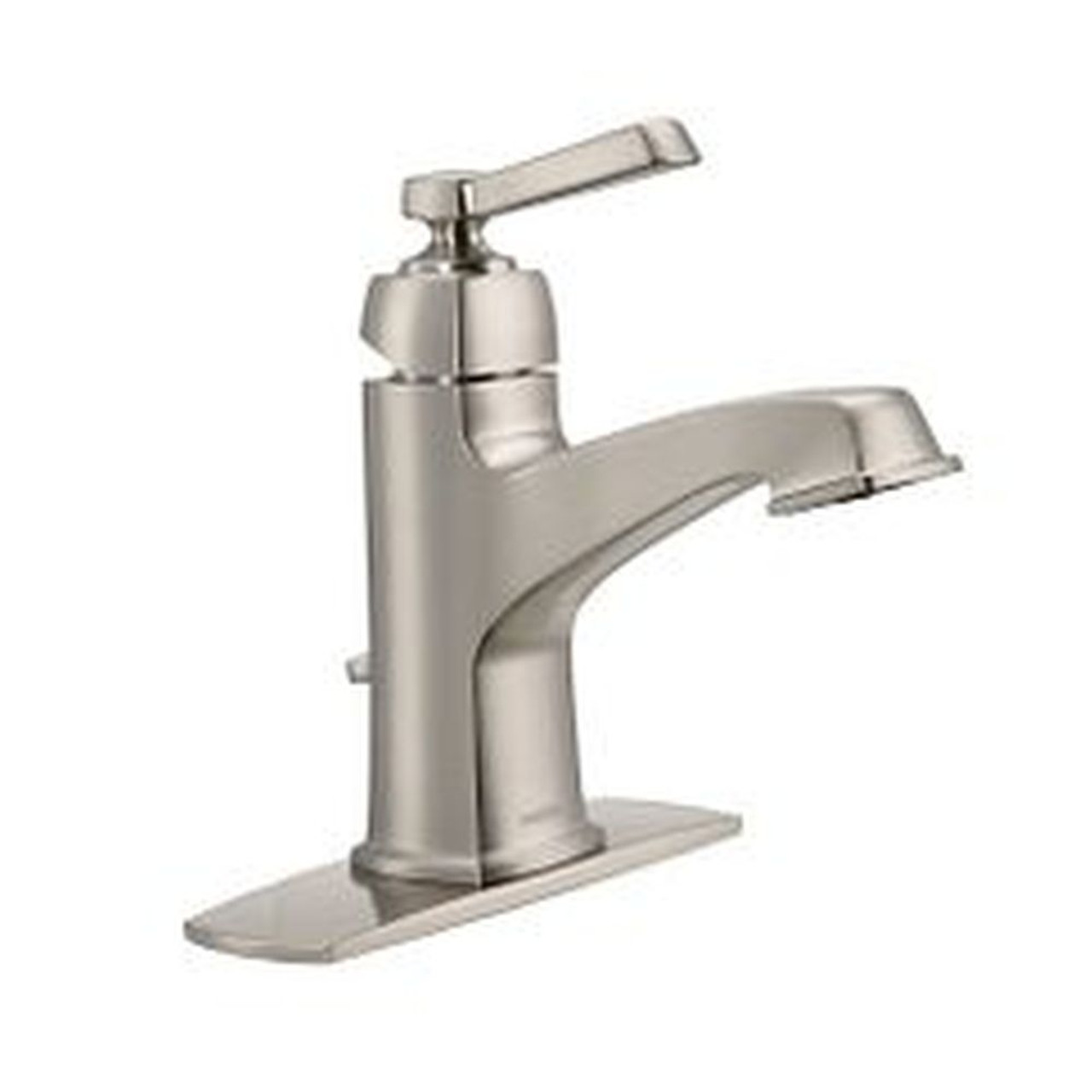 Moen Boardwalk 6200SRN Spot Resist Brushed Nickel One-Handle Bathroom Faucet
