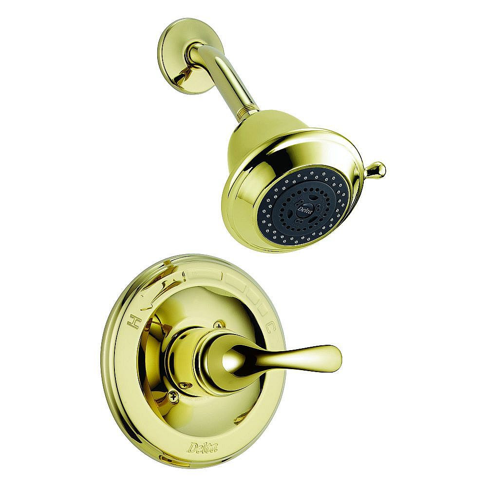 Shower Trim with Touch Clean Technology in Polished Brass